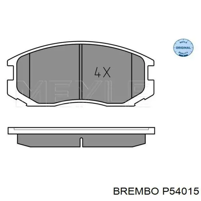 P54015 Brembo Передні гальмівні колодки