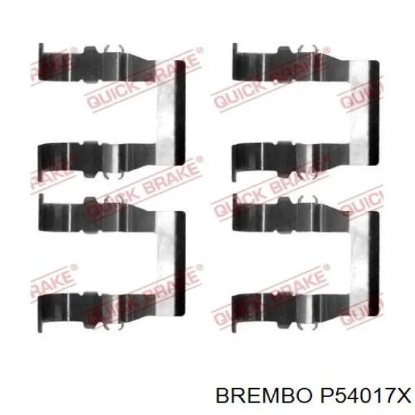 Гальмівні колодки Brembo P54017X ціна, від 25.34 USD