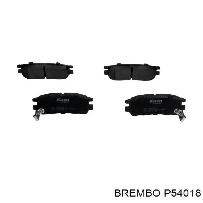 Задні гальмівні колодки Brembo P54018 ціна, від 17.67 USD
