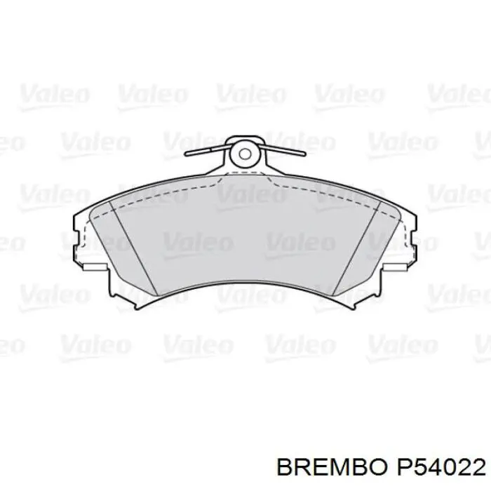 Купити P54022 Brembo Колодки гальмівні передні, дискові