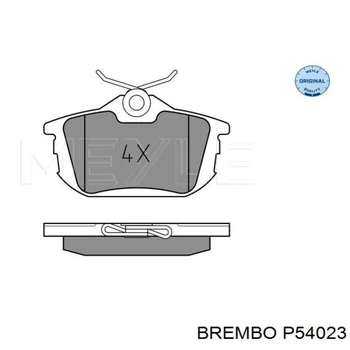 Колодки гальмові задні, дискові P54023 Brembo