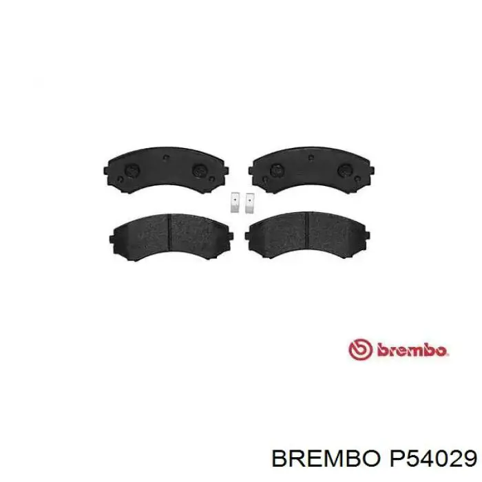 P54029 Brembo колодки гальмівні передні, дискові