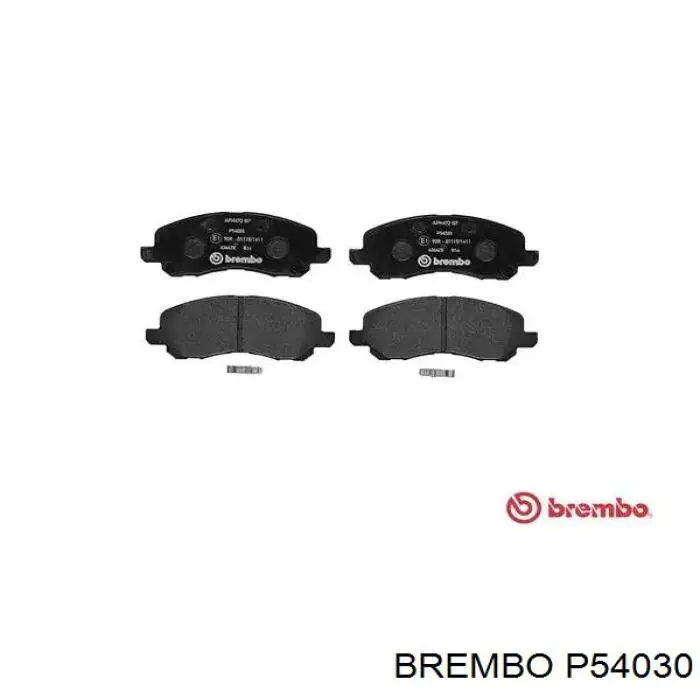 P54030 Brembo колодки гальмівні передні, дискові