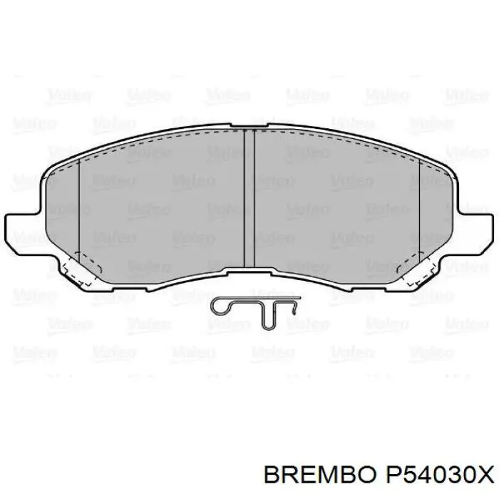 P54030X Brembo Передні гальмівні колодки