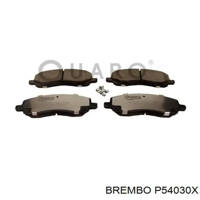Купити P54030X Brembo Колодки гальмівні передні, дискові