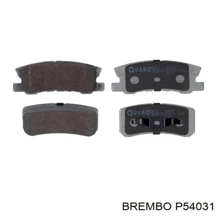 Купити P54031 Brembo Задні колодки