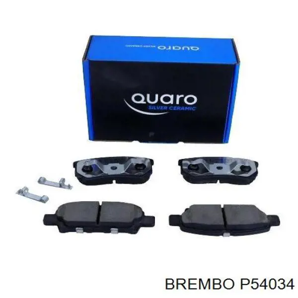 Задні гальмівні колодки P54034 Brembo