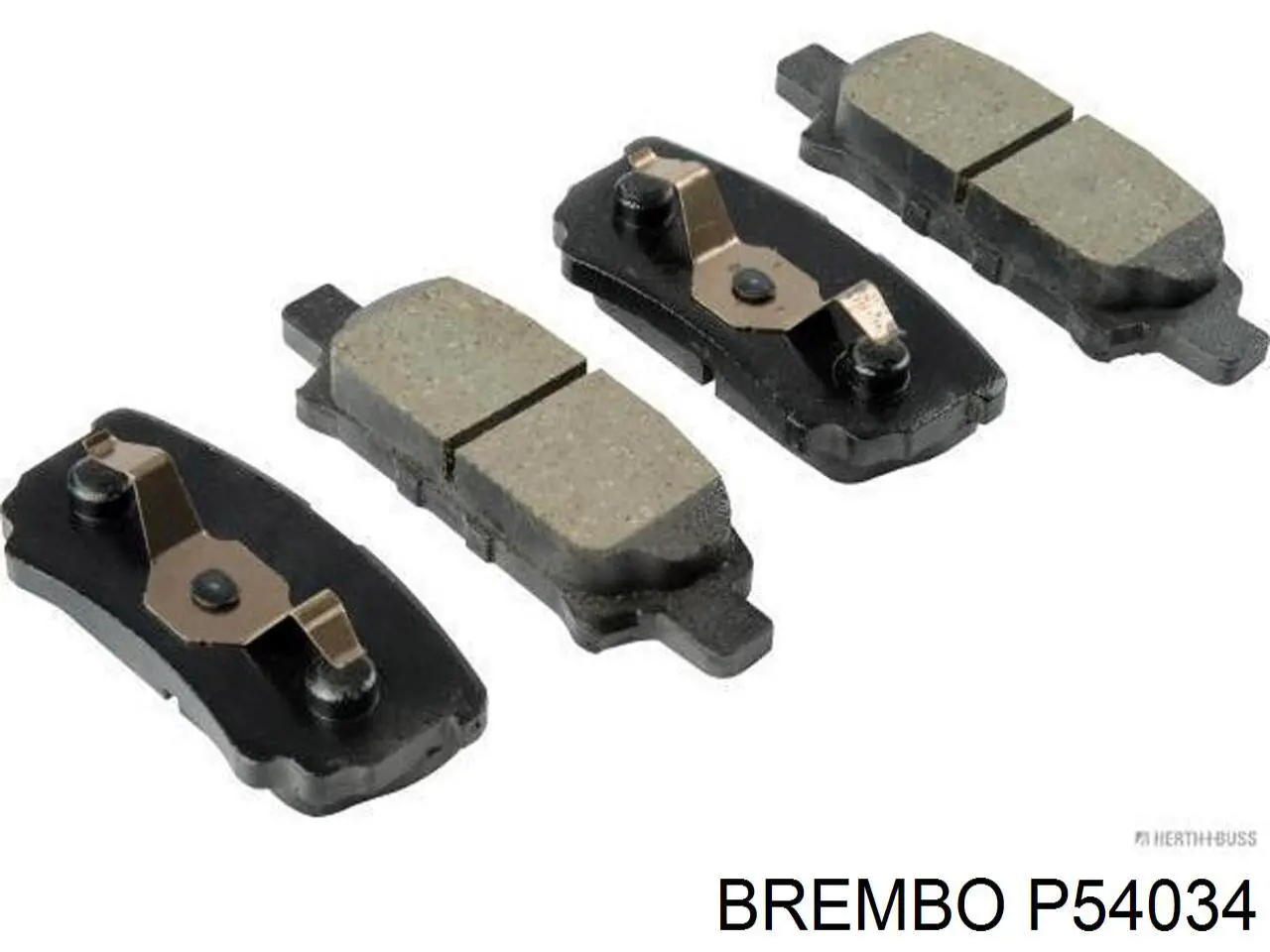 P54034 Brembo колодки гальмові задні, дискові