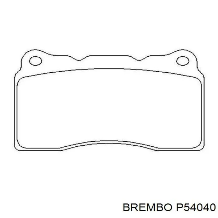 P54040 Brembo колодки гальмівні передні, дискові