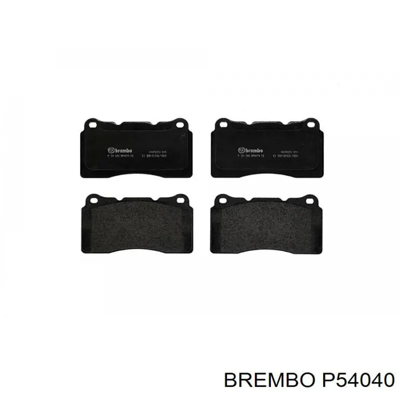 Купити P54040 Brembo Колодки гальмівні передні, дискові