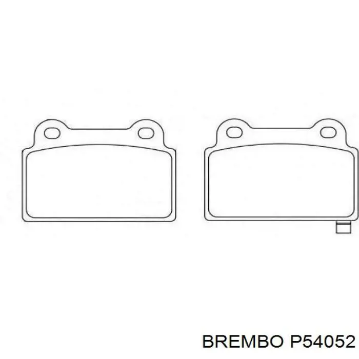 Задні гальмівні колодки Brembo P54052 ціна, від 28.60 USD