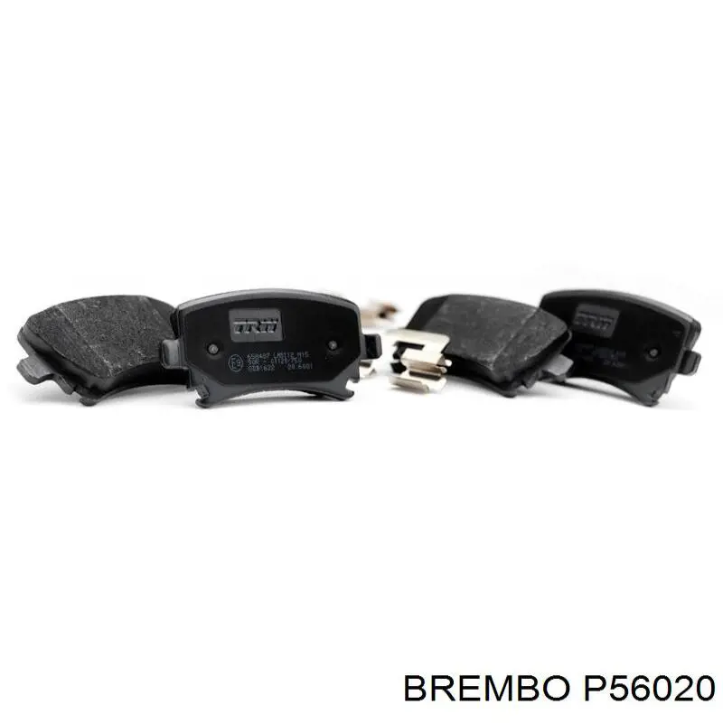 P56020 Brembo Колодки гальмівні задні, дискові