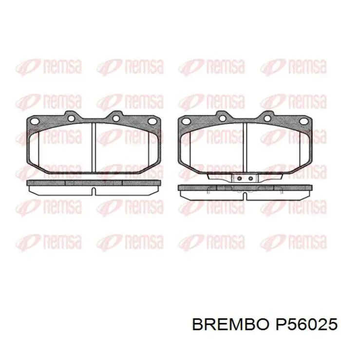 Передні тормозні колодки P56025 Brembo