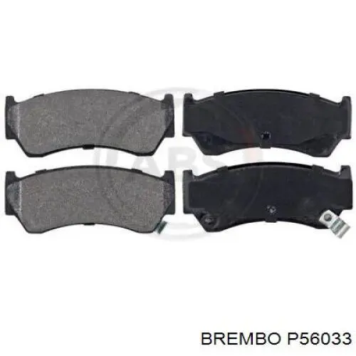 Купити P56033 Brembo Колодки гальмівні передні, дискові