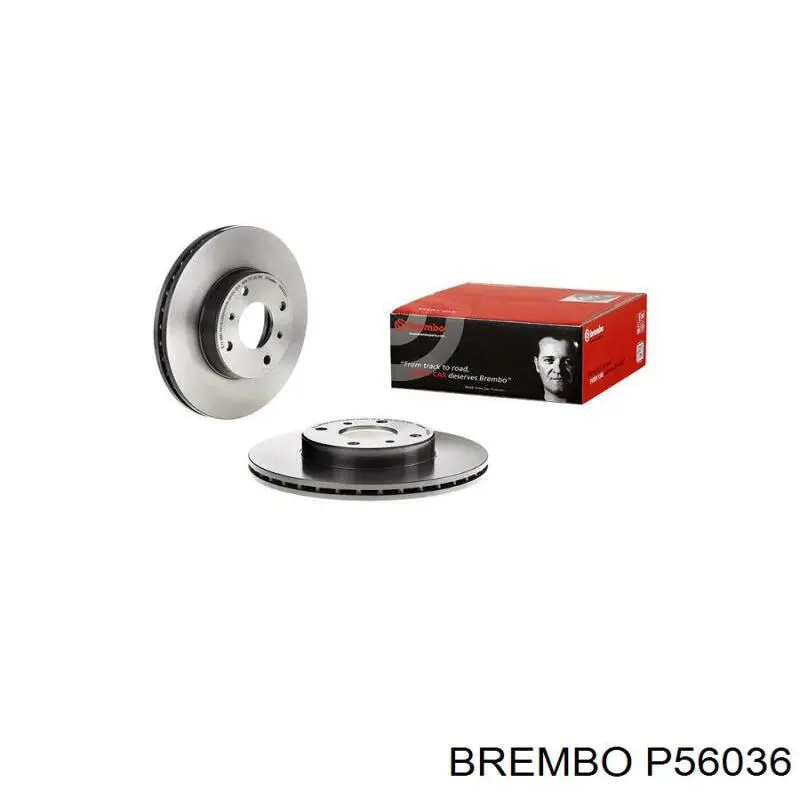 P56036 Brembo колодки гальмівні передні, дискові