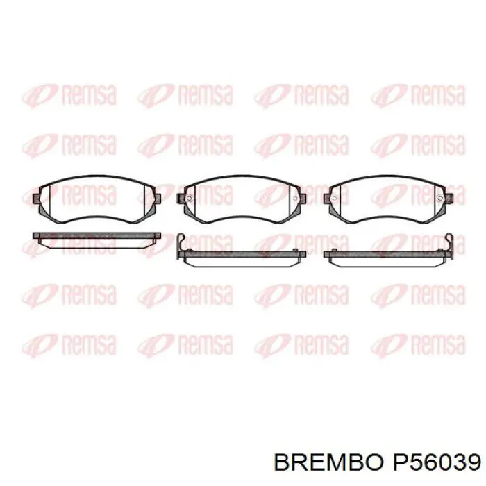 Тормозні колодки Brembo P56039