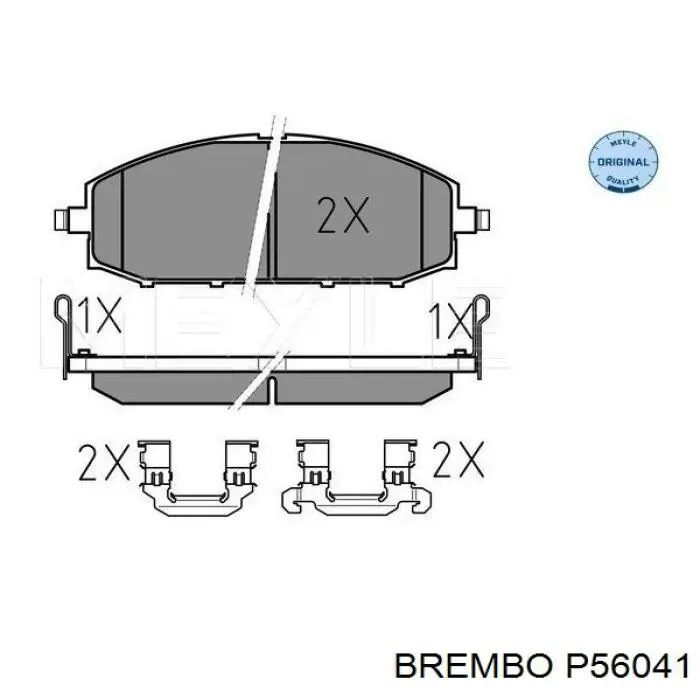 Тормозні колодки Brembo P56041