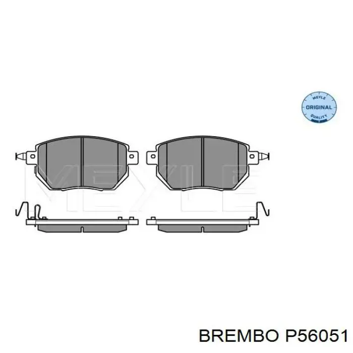 Передні тормозні колодки P56051 Brembo