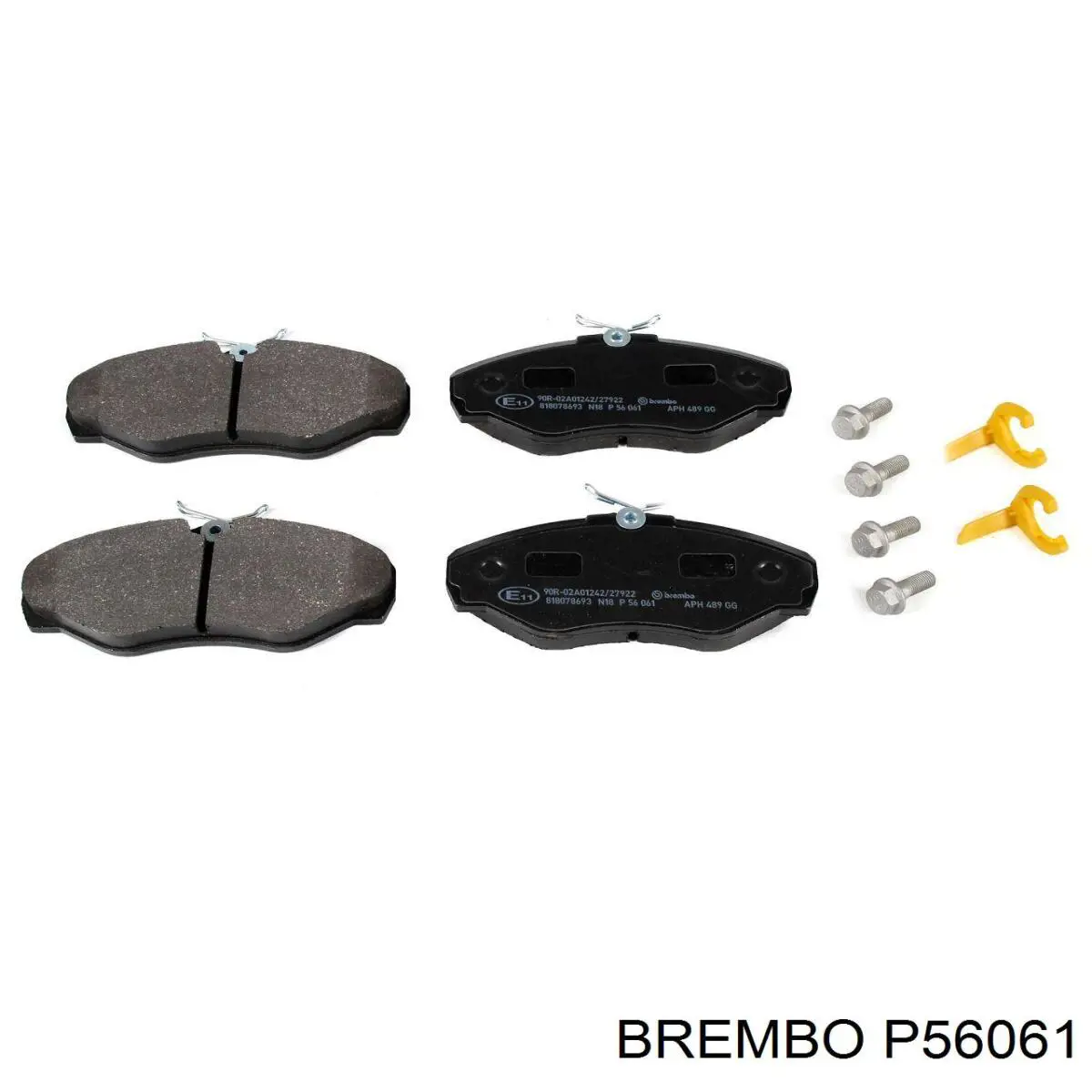 Купити P56061 Brembo Колодки гальмівні передні, дискові