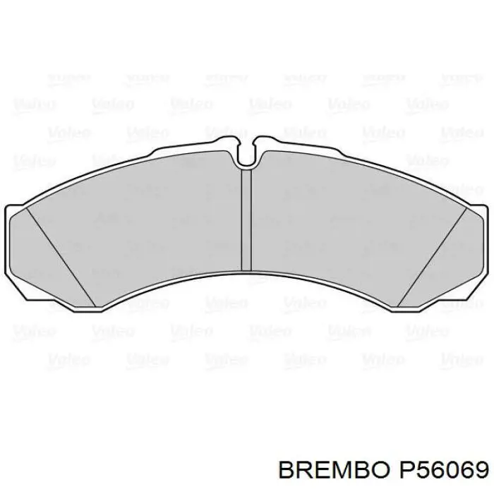 Задні гальмівні колодки P56069 Brembo