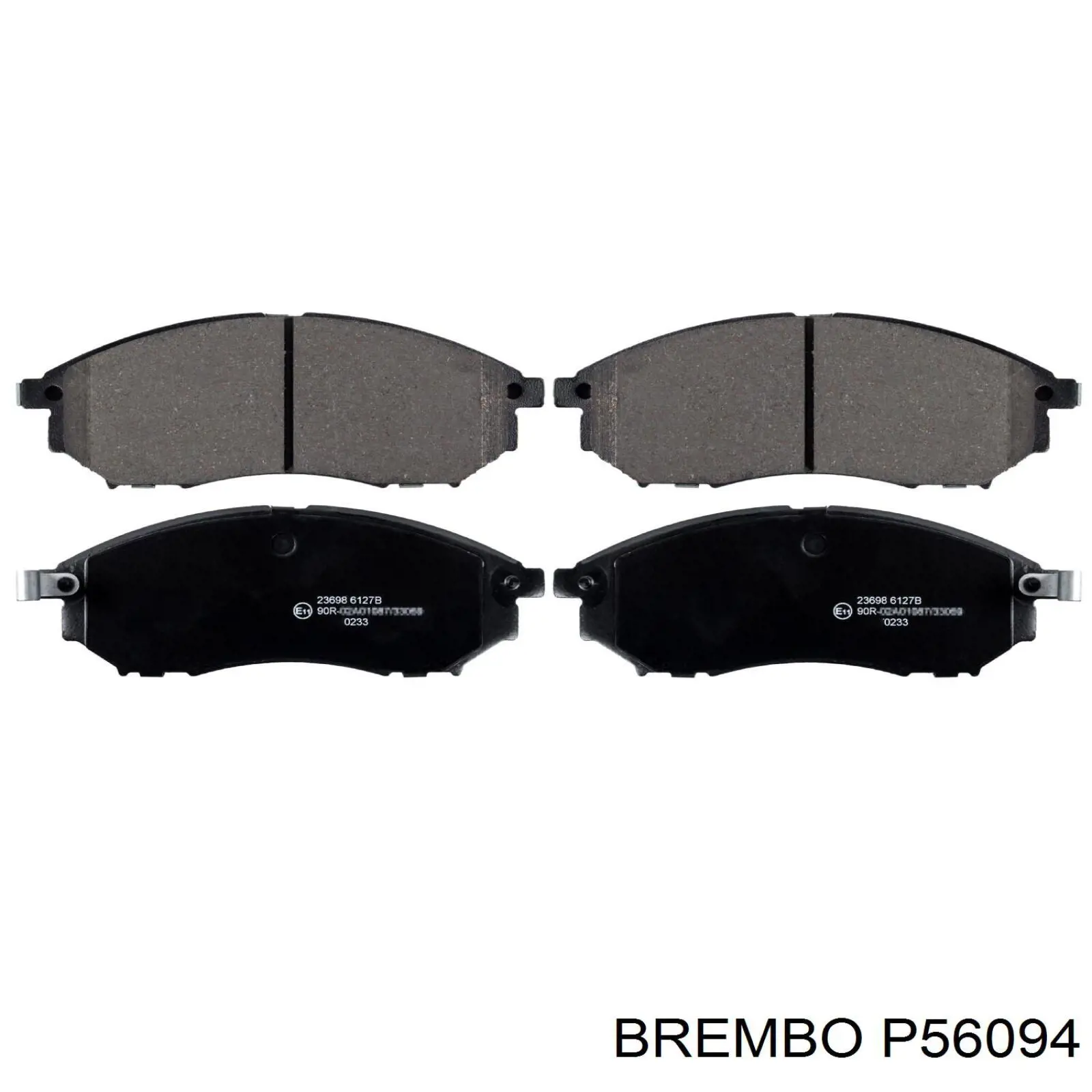 Колодки гальмівні передні, дискові P56094 Brembo