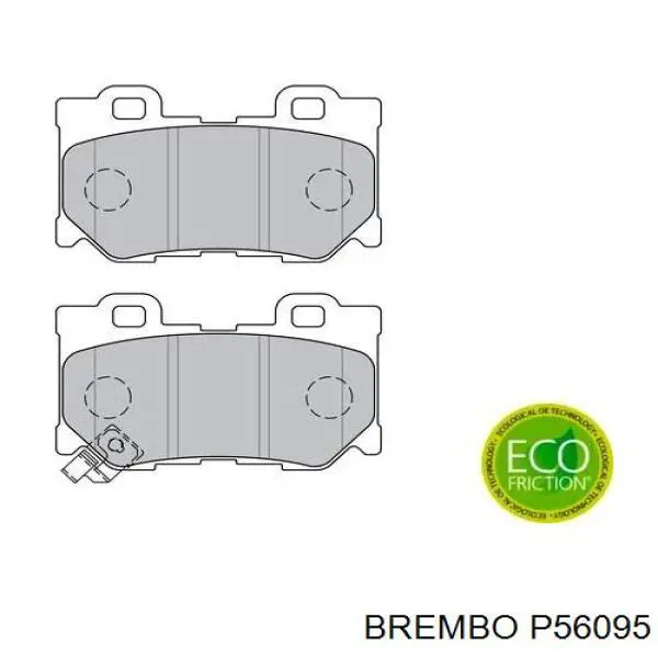 Купити P56095 Brembo Задні колодки