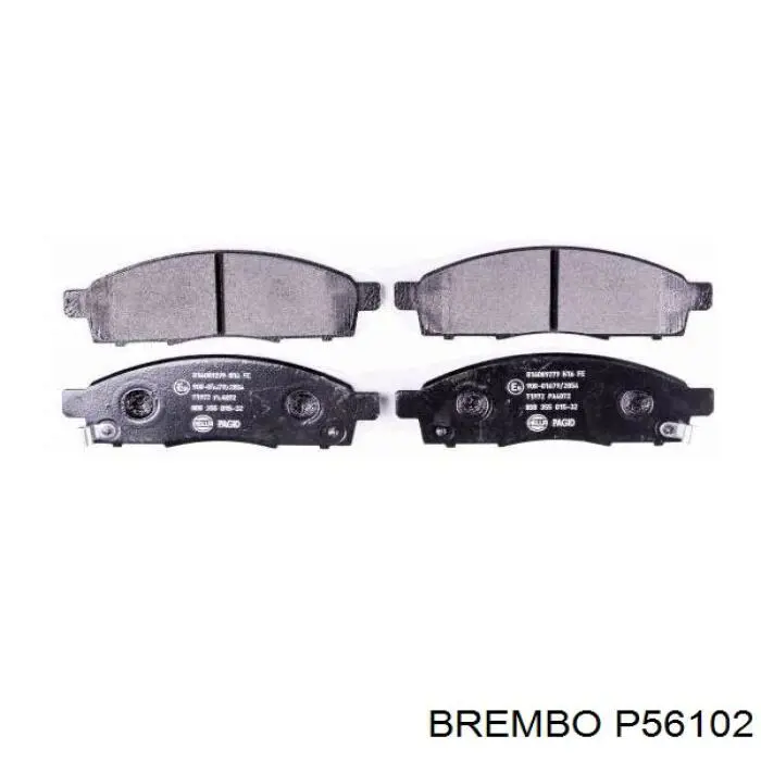 Гальмівні колодки Brembo P56102 ціна, від 42.82 USD