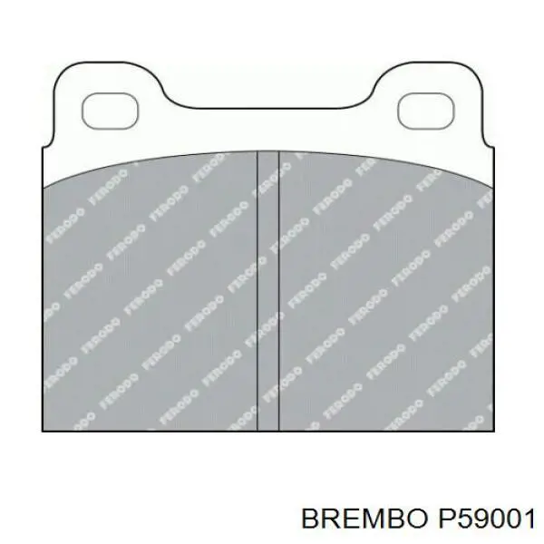 Тормозні колодки Brembo P59001