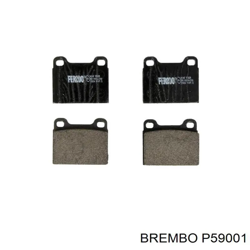 Купити P59001 Brembo Колодки гальмівні передні, дискові