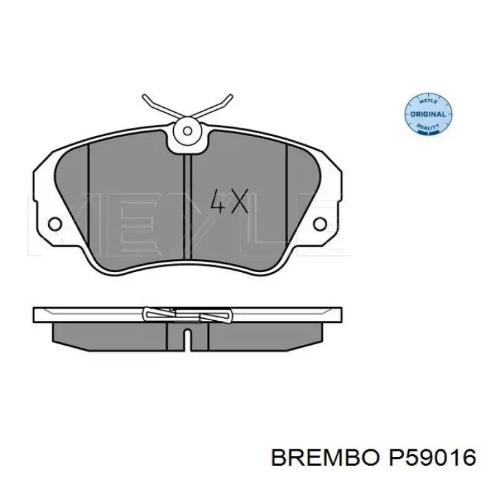 Тормозні колодки Brembo P59016