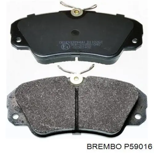 P59016 Brembo колодки гальмівні передні, дискові