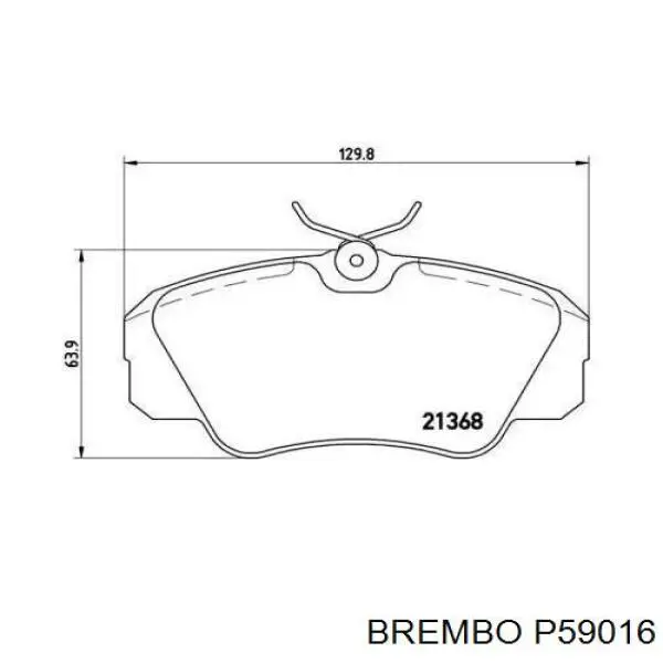 Гальмівні колодки Brembo P59016 ціна, від 20.24 USD