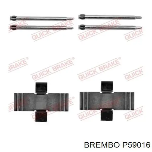 Купити P59016 Brembo Колодки гальмівні передні, дискові
