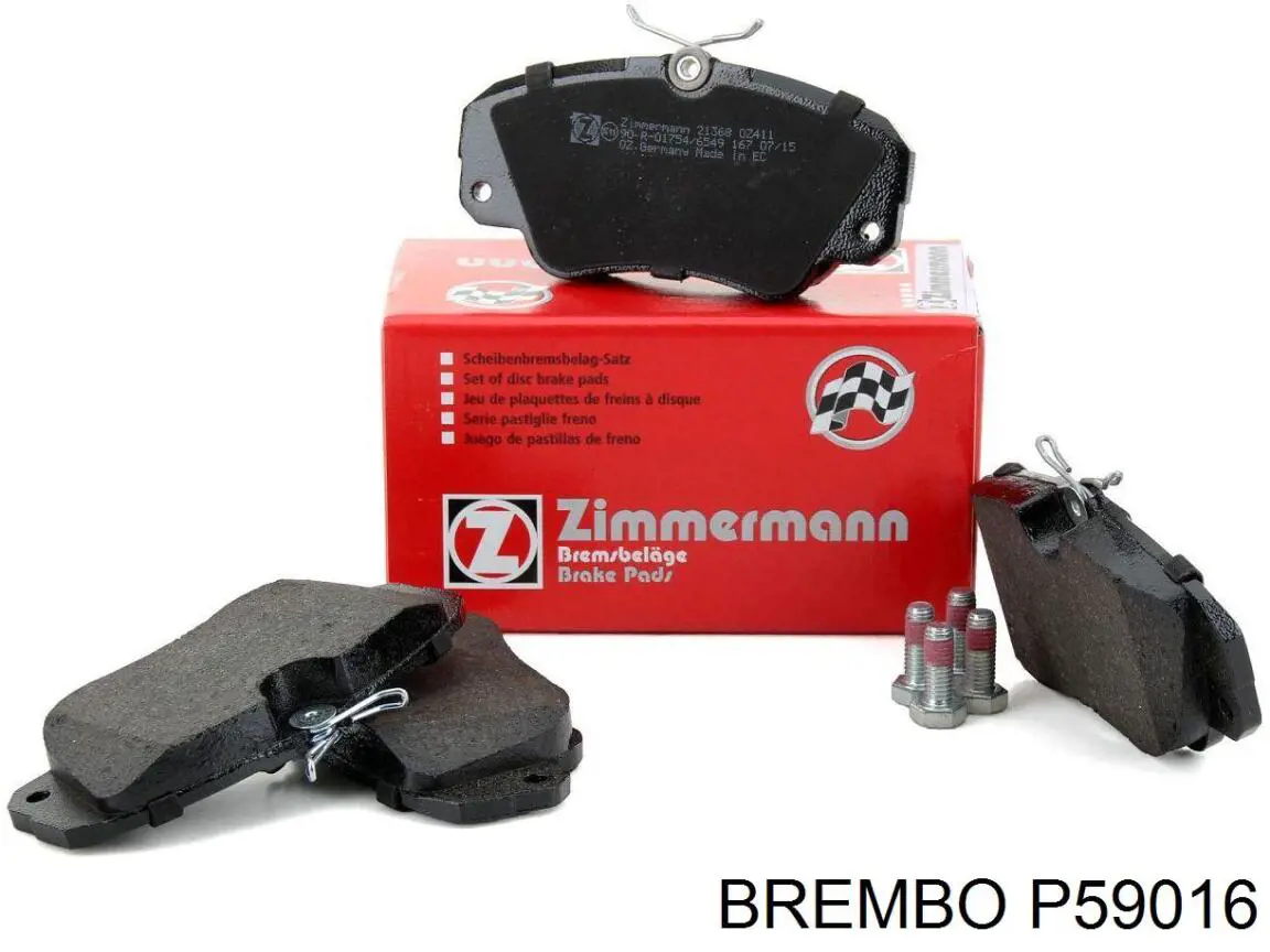 P59016 Brembo Передні гальмівні колодки