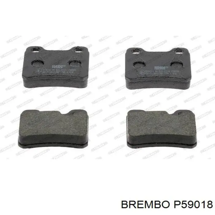 Задні дискові колодки Brembo P59018
