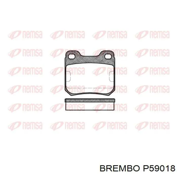 Задні гальмівні колодки Brembo P59018 ціна, від 11.40 USD