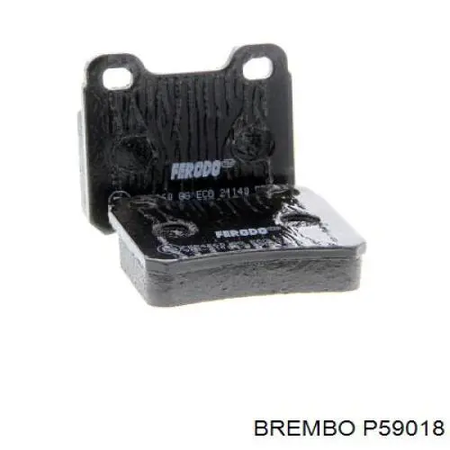 Задні гальмівні колодки P59018 Brembo