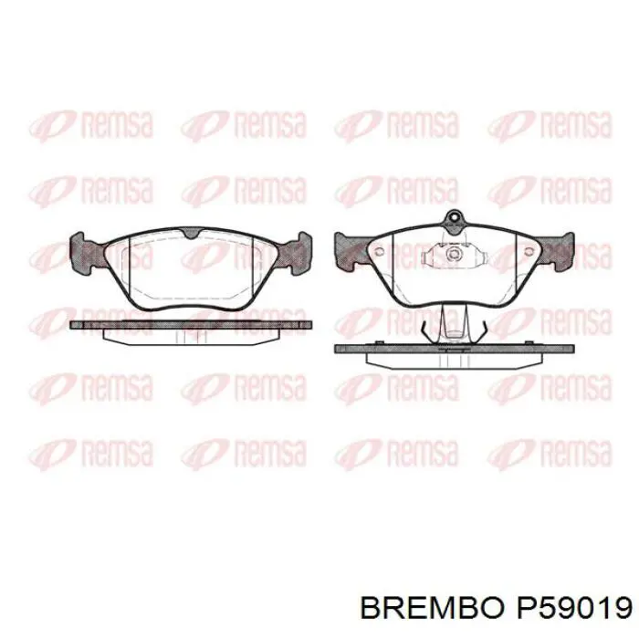 Передні тормозні колодки P59019 Brembo