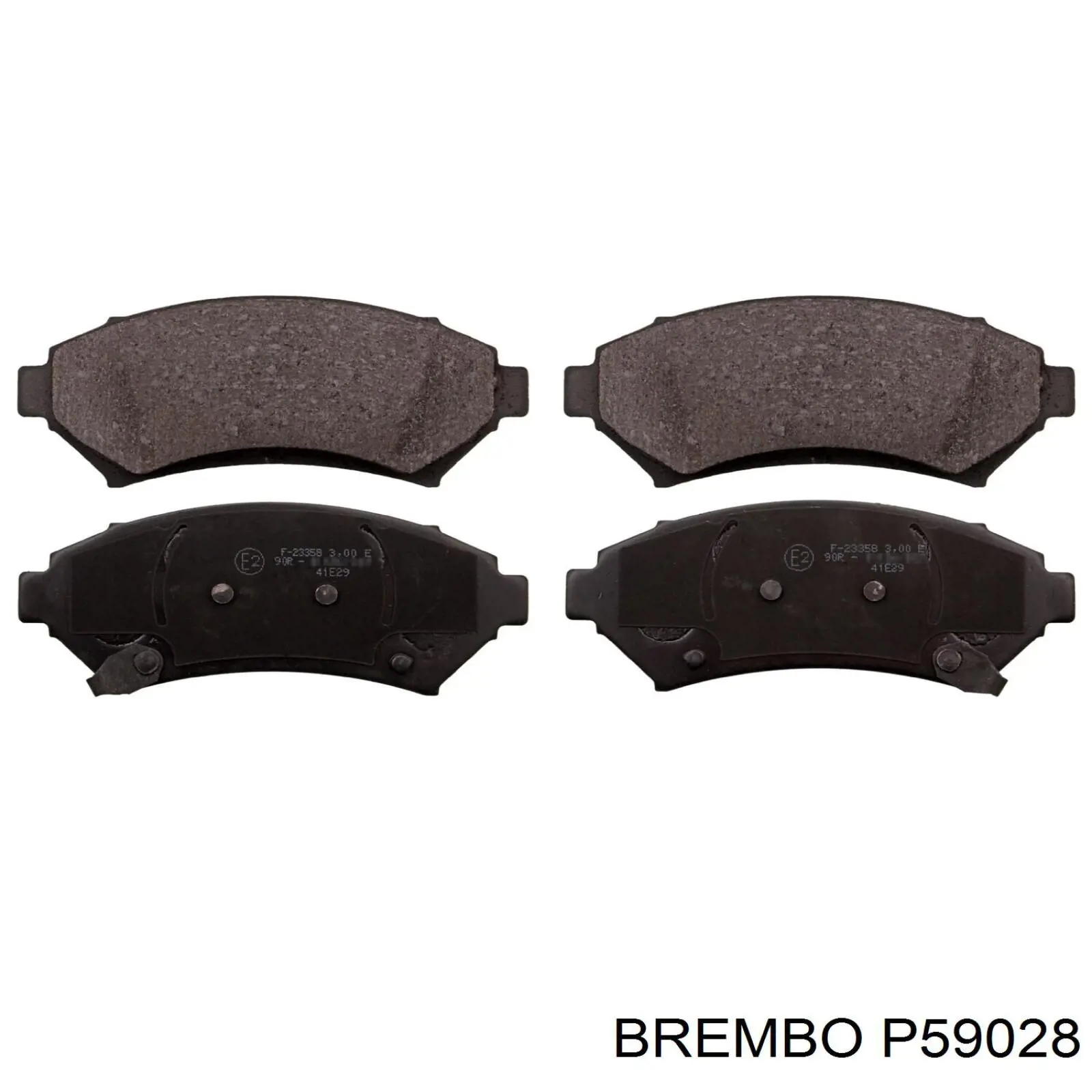 P59028 Brembo колодки гальмівні передні, дискові
