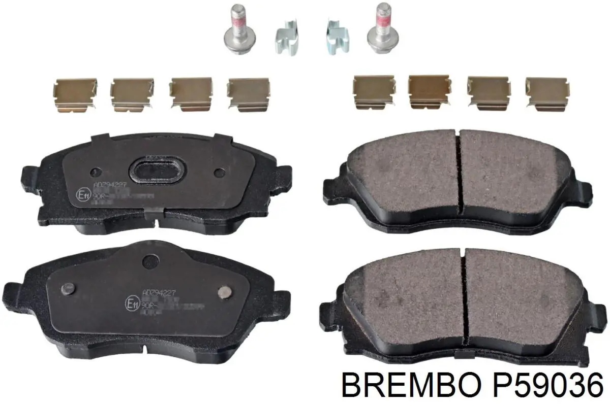 Купити P59036 Brembo Колодки гальмівні передні, дискові