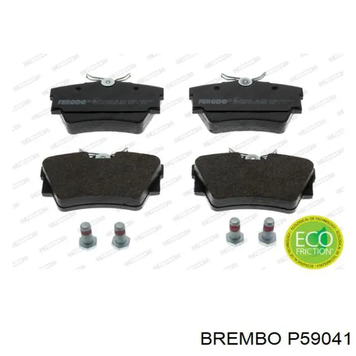 Задні гальмівні колодки P59041 Brembo