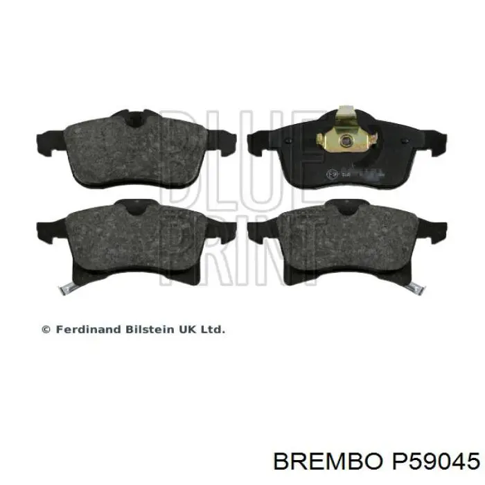 P59045 Brembo колодки гальмівні передні, дискові