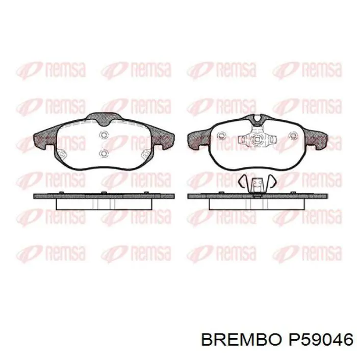 Тормозні колодки Brembo P59046