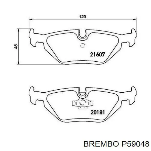 Передні тормозні колодки P59048 Brembo