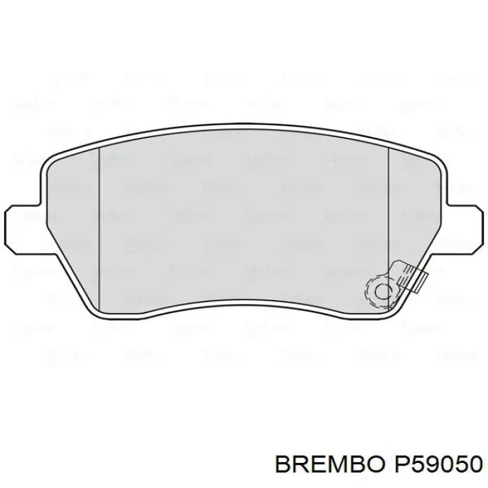 P59050 Brembo колодки гальмівні передні, дискові