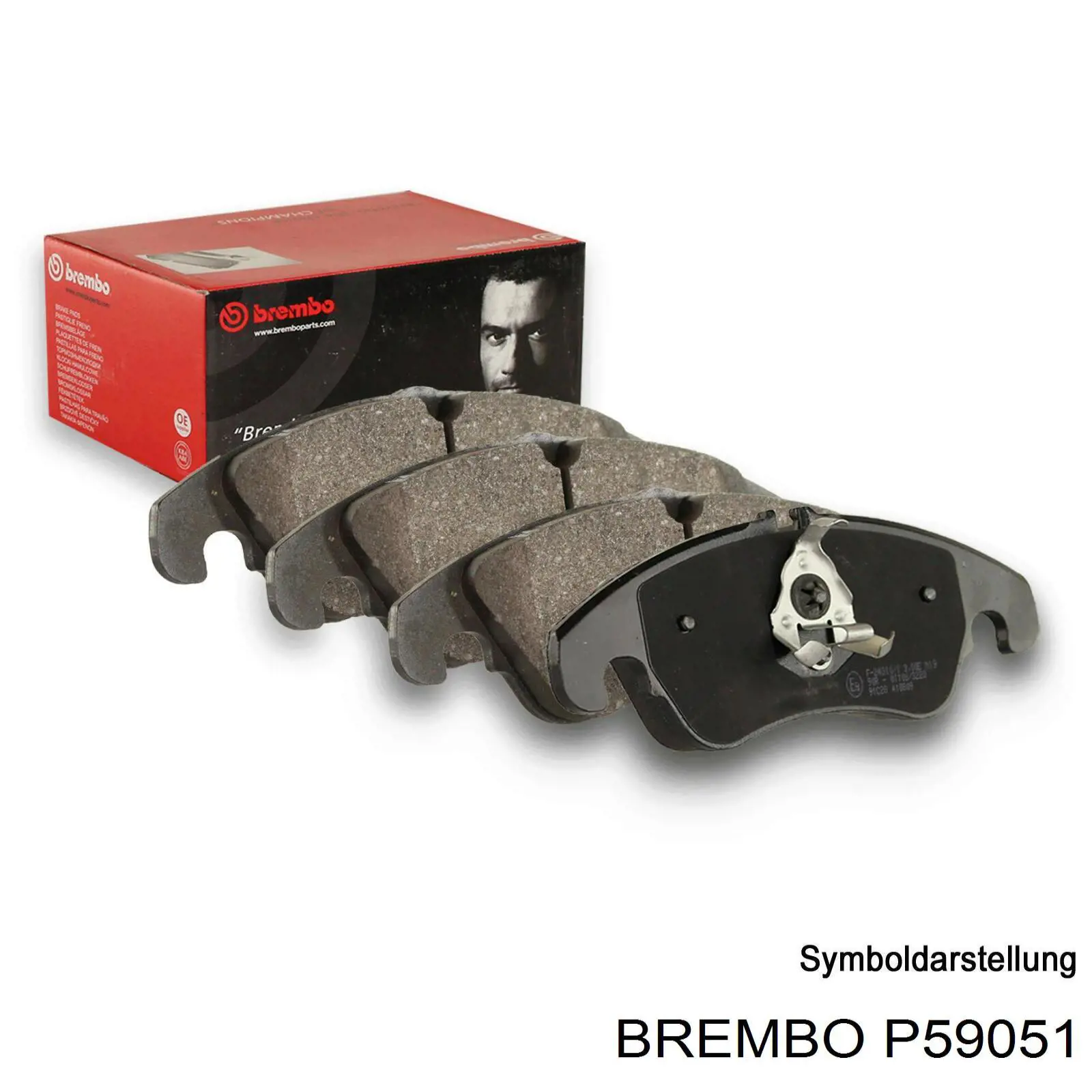 P59051 Brembo колодки гальмівні передні, дискові