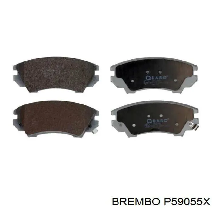 Купити P59055X Brembo Колодки гальмівні передні, дискові