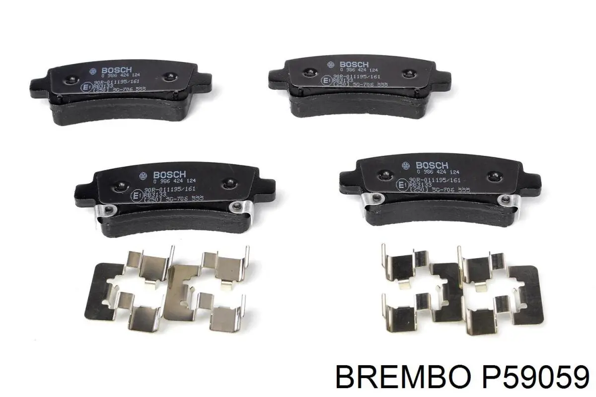 Купити P59059 Brembo Задні колодки