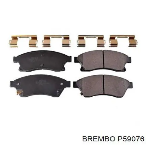 Купити P59076 Brembo Колодки гальмівні передні, дискові