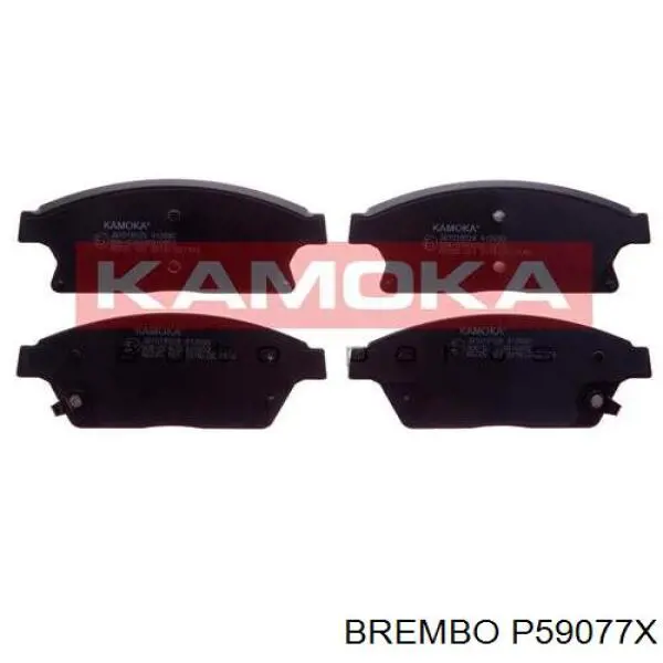 Колодки гальмівні передні, дискові P59077X Brembo